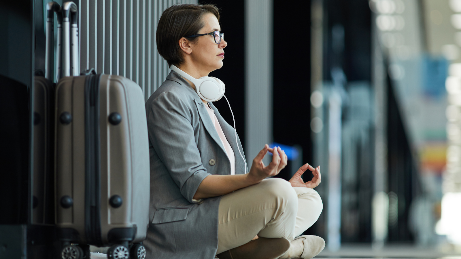 איך להירגע לפני טיסה